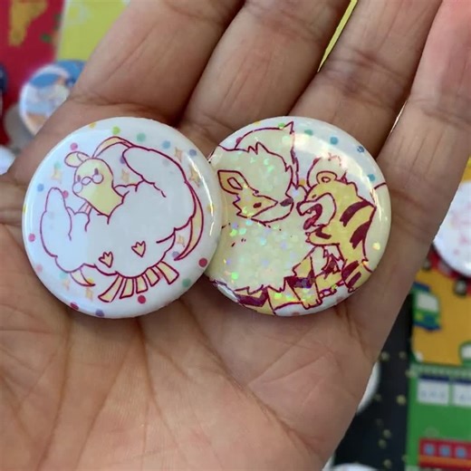 Poke Pin Buttons, Badge (1.25 Inch) - Etsy