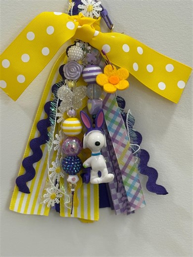 Snoopy & Woodstock Easter Bag Charm | Peanuts Tassel Charm | Spring Purse / Journal Accessory - Etsy