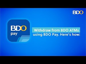 How to Withdraw via QR using BDO Pay