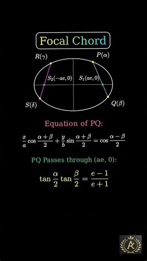 A focal chord is a chord of a conic section that passes through one of its foci.