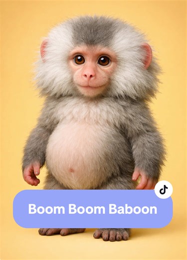 Oh nooo, baby baboon… that’s NOT how the family dance goes. #yapyapbeats