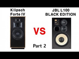 ② [Sound Battle] Klipsch Forte IV vs JBL L100 BLACK EDITION (Joe Bonamassa - Going Down)