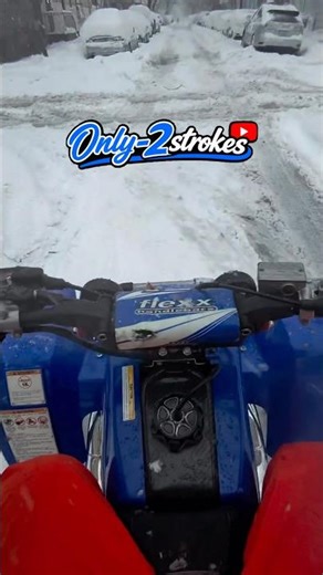 Banshee 350 Snow Ride in NY Goes CRAZY! #ATVLife #BansheeLife #SnowRide