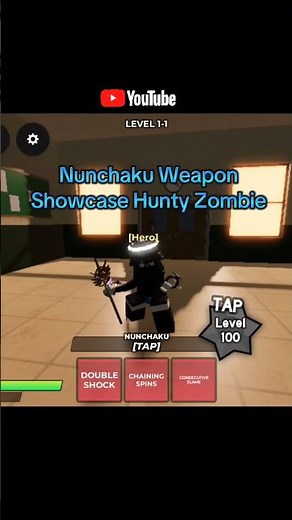 Nunchaku Weapon Showcase Hunty Zombie ♠️🔷️ #huntyzombie #roblox