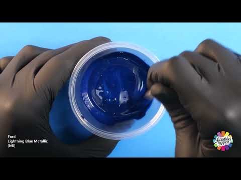 Ford Lightning Blue Metallic (N6) Touch Up Paint — OEM Formula Color Mixing