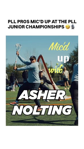 PLL Play on Instagram: "Can’t get enough of @asher.nolting mic’d up 🤣🎙️ PLL Junior Championships Training Camps are coming up in January! Register now at the link in our bio."