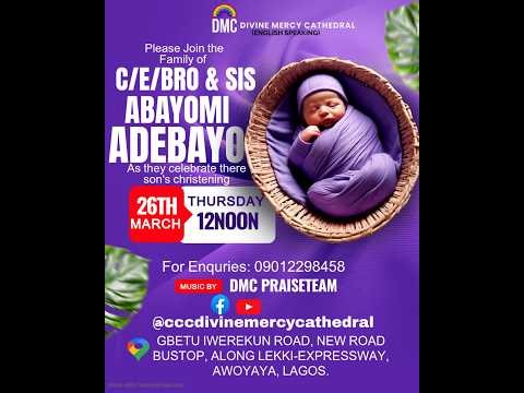 Christening Service || 26th March, 2026.