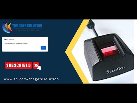 Secugen sgibiosrv is running error | Check if SGIBIOSRV is running means