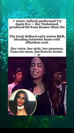 Aaliyah Performed Try Again in 2000 — The Song That Defined an Era #aaliyah #tryagain #timbaland