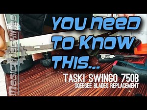 Fun with squeegee blades replacement on Taski 750b Scrubber dryer.