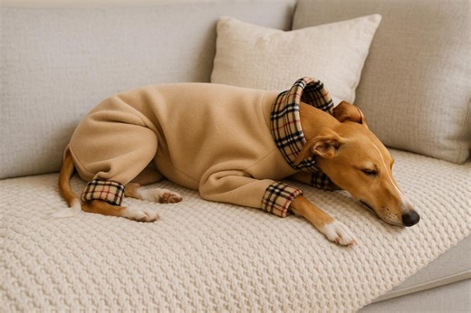 Whippet Fleece Pyjamas – Warm Dog Onesie Sleepwear for Sighthounds - Greyhound 4 Leg Pyjamas - Etsy