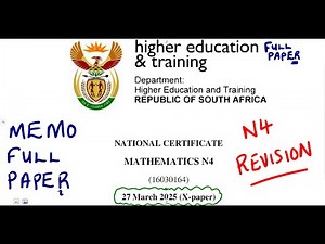 Mathematics N4 April 2025 Memo - Full Paper ‪@mathszoneafricanmotives‬