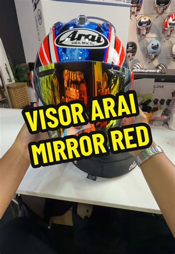 Arai Semi Smoke Mirror Red Visor - Shop Now!