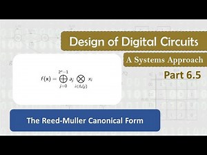 6.5 The Reed-Muller Canonical Form
