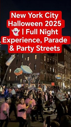 New York City Halloween 2025 👻 | Full Night Experience, Parade & Party Streets #halloween #newyork