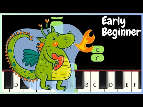 Puff the Magic Dragon | EASY BEGINNER PIANO TUTORIAL