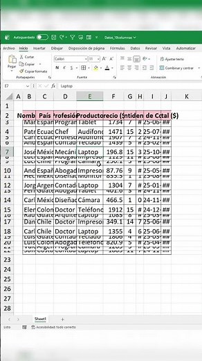 How to auto-adjust rows and columns in Excel #excel #yerrihz #tips #exceltips