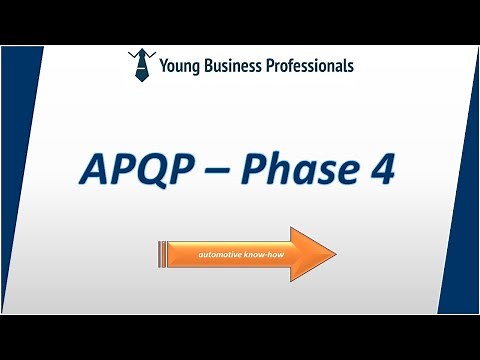 APQP Phase 4 - Product & Process validation phase