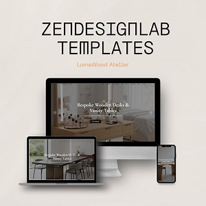 Wooden Furniture Website Template – Responsive HTML Landing Page - Etsy Canada