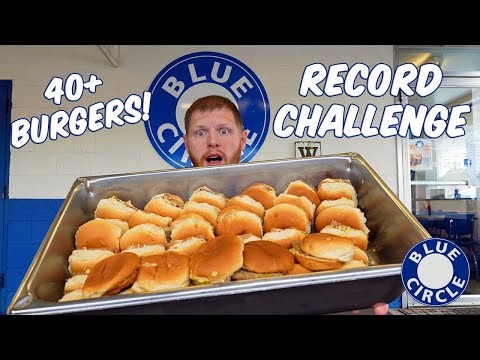 BLUE CIRCLE RECORD BURGER CHALLENGE
