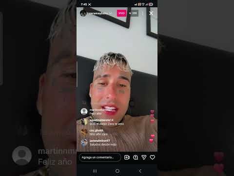 ZARAMAY DESPIDE EL AÑO EN UN VIVO DE INSTAGRAM