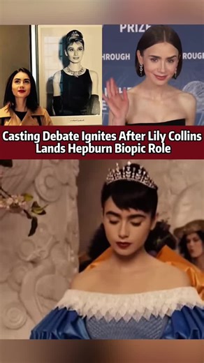 lily collins has been cast as audrey hepburn in the upcoming biopic.#PopCulture #popculturenews #foryou #audreyhepburn #lilycollins