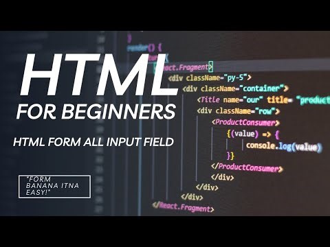 HTML Form Tutorial for Beginners | Input Field Kaise Banaye ❣️☺️💻💻💻💻