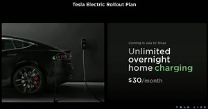 Tesla announces unlimited overnight charging for $30 per month