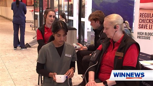 A team of medical students is helping people screen for high blood pressure at supermarkets and shopping centres. It's helping the students get real world experience, while also raising awareness about hypertension. #WINNews | Channel 8 & 80 (HD) Weeknights from 5:30pm | WIN News Ballarat