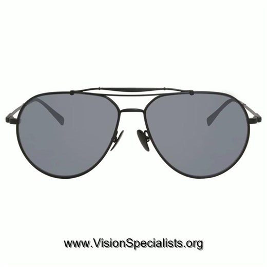 John Varvatos Sunglasses Mens V549 Black Silver Mirror 5814145mm Black Silver Mirror 751286343588