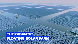 One of the world's largest floating solar farms