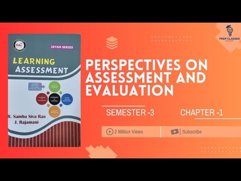 Unit 1 - Perspectives on Assessment and Evaluation | B.Ed | Sem-3 | Learning Assessment