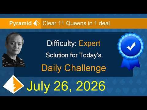 Microsoft Solitaire Collection: Pyramid - Expert - July 26, 2026
