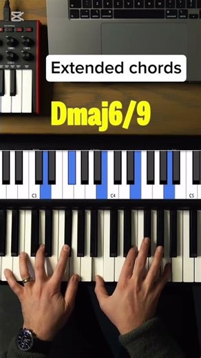How to use extended chords#music #piano