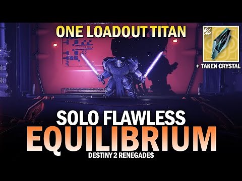 Solo Flawless Equilibrium Dungeon (One Loadout Titan) [Destiny 2]