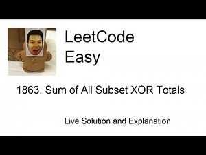 1863. Sum of All Subset XOR Totals (Leetcode Easy)