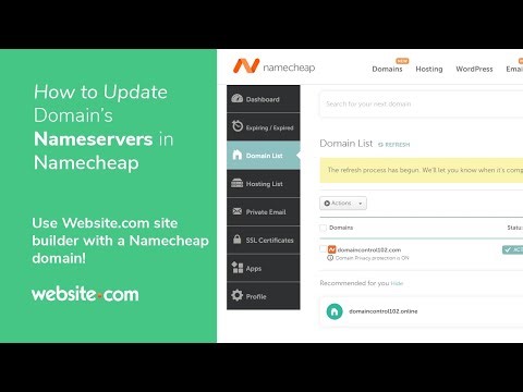 How to Update Domain's Nameservers in Namecheap