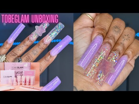 Easy Polygel Nails Using Full Cover Tips | DIY Polygel Nails | TOBEGLAM Official Unboxing