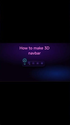 The 3D Nav Bar You Didn't Know You Needed! ✨ #shorts #coding