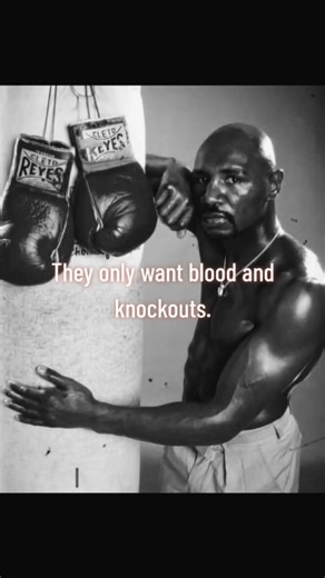 'You know what they want, man. They only want bIood and knockouts. That's all they want. Either you're going to be the bad guy or the good guy. And I ain't never been the good guy.' - Marvelous Marvin Hagler | The Loneliest Sport