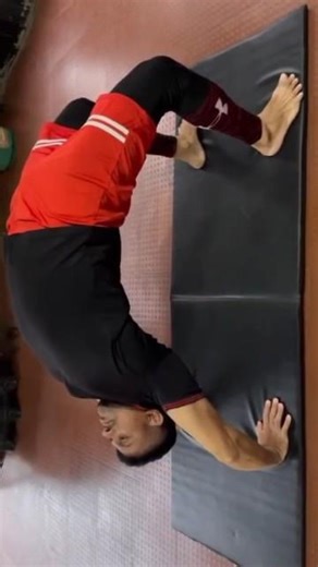 Bridge exercise on a mat #exercise #exercisemotivation #exercises #exerciseroutine #gym #gymlife
