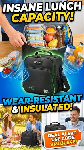 The ONLY lunch bag you'll ever need! 🍱🔥 #AmazonFinds #homedecor #coolfinds #funproducts #thirtyone