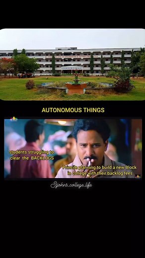 LIFE OF STUDENT📚 ❤️ | Stjohns_college_life Autonomous things Student thing all clear backlogs & management think to bulid a new block with their backlogs 😅 | Instagram