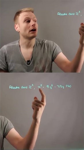Un élève de première a les outils pour résoudre cette équations à deux variables