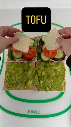 A high Protein tofu sandwich or burger, a healthy and quick meal recipe #tofu #sandwich #burger