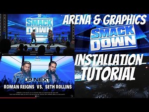 HOW TO INSTALL NEW SMACKDOWN ARENA AND GRAPHICS IN WWE 2K19 MODS | TUTORIAL #howtoinstallarena #wwe