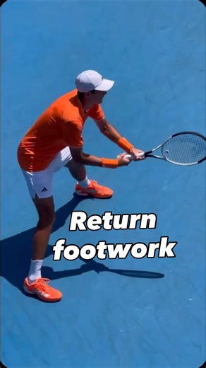 Joel Myers on Instagram: "Rafa Jodar Return footwork @rafa.jodarr In my experience, ive met many good players without return footwork routines. This one from Rafa is my favorite. The momentum step is adaptable to closing distance (either a little or a lot) and you can alternate between left and right foot as an initiator to bait the server and cover the gaps. Solid returning against higher serve speeds is all about keeping it simple with the racket work and bringing aggressive movement to the sh