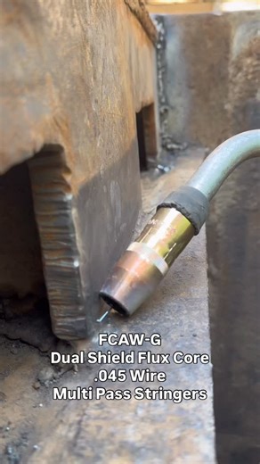 welded in this deflection shielding plate to sit above the jaws of a concrete crusher. multi-pass stringers on half inch thick steel. i call this therapy #welding #metalwork #bluecollar #trades #fblifestyle #reels | Dominic Nguyen