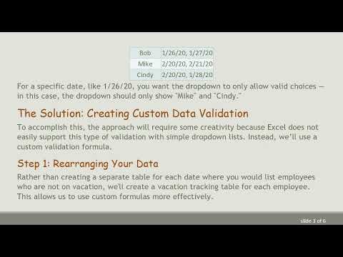 How to Implement Dual Criteria Data Validation in Excel