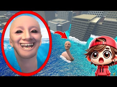A DRONE captures THALASSOPHOBIA WE SWAM TOO FAR IN THE OCEAN in REAL LIFE at Garry's Mod!